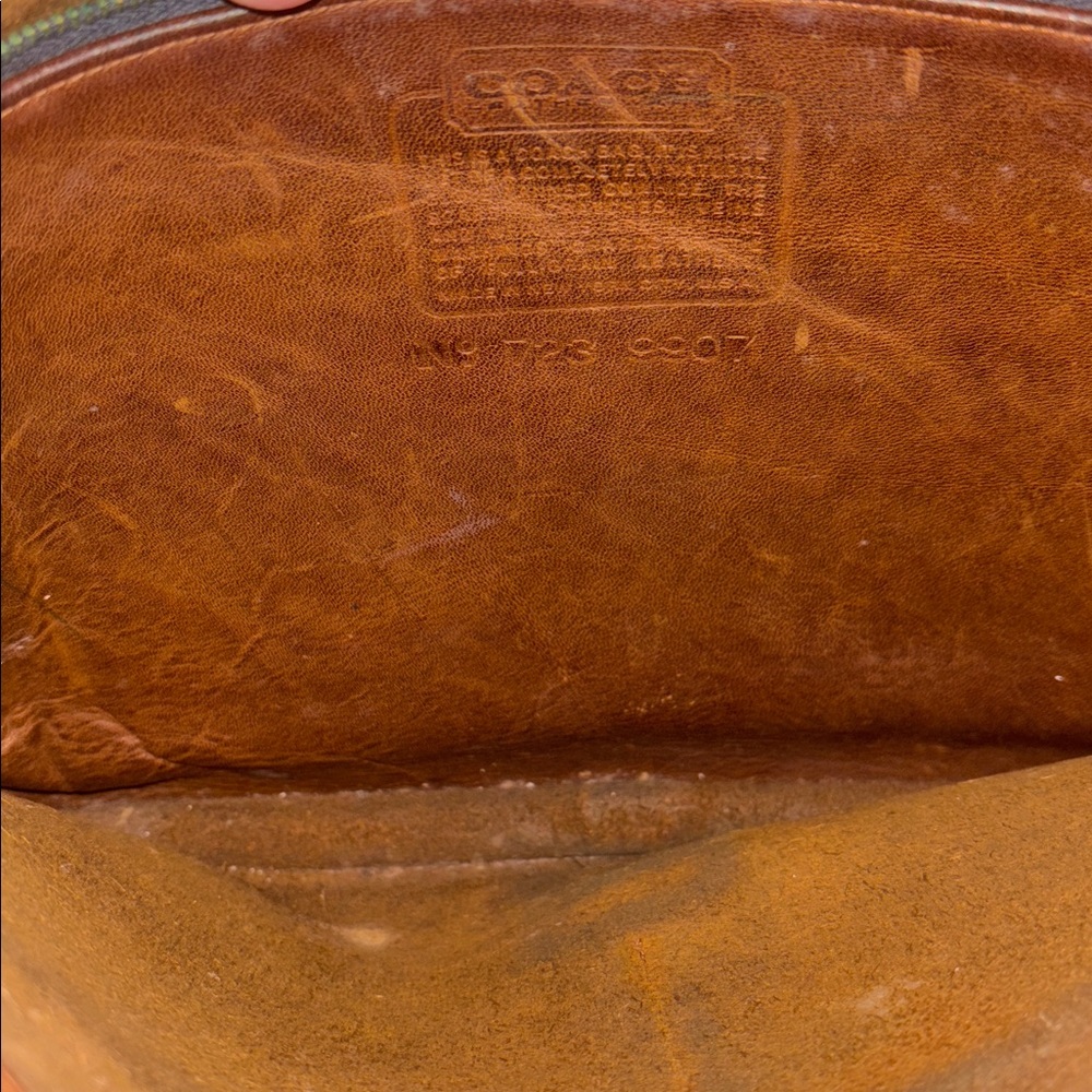 Coach vintage brown Leather envelope folio briefcase - Picture 6 of 9